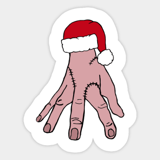 Thing with Santa hat Sticker